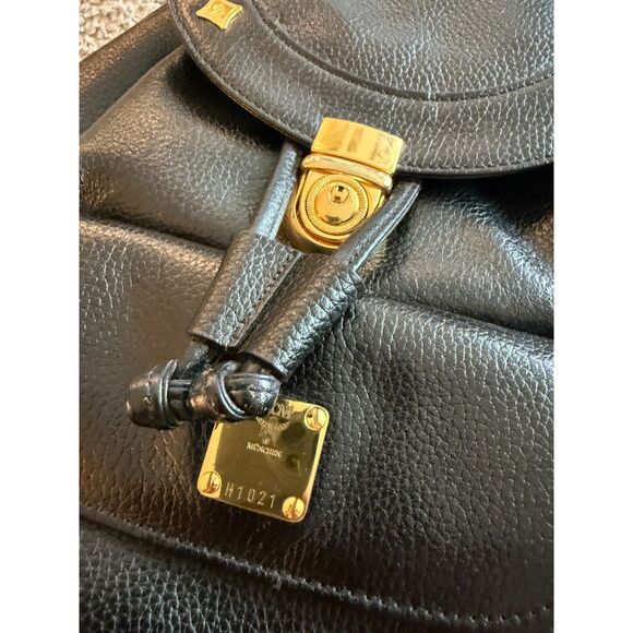 EUC MCM Leather Backpack in Black main image 8